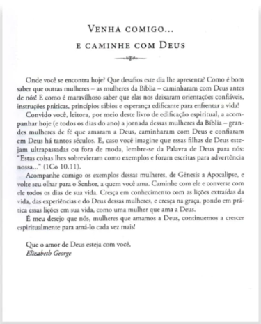 Livro Mulheres Que Amaram A Deus - Elizabeth George