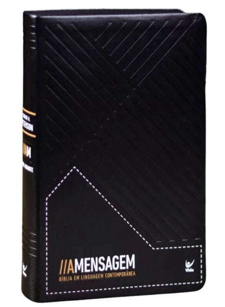 Biblia Mensagem Letra Gigante Luxo Preta