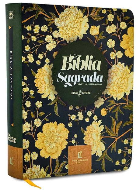 Bíblia Sagrada NVI Leitura Perfeita Com Espaço Para Anotações Soft Flores