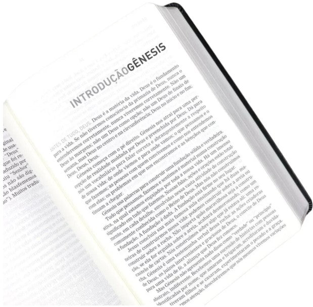 Biblia Mensagem Letra Gigante Luxo Preta