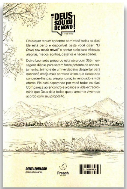 Livro Devocional Oi Deus, Sou Eu De Novo! - Deive Leonardo