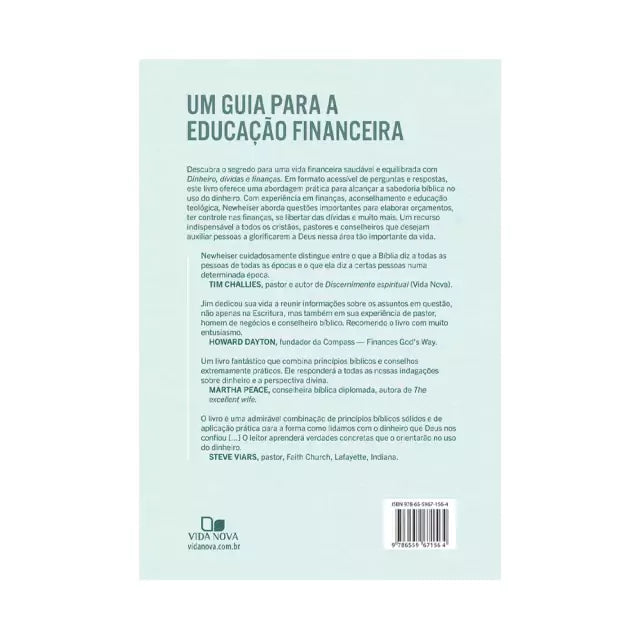 Livro Dinheiro, Dívidas E Finanças - Jim Newheiser