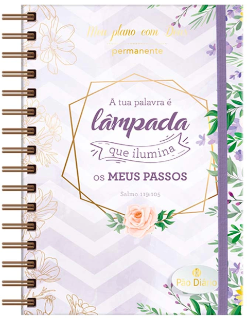 Planner Permanente Pão Diário Meu Plano Com Deus Tua Palavra É Lâmpada