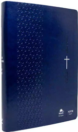 Bíblia Bilíngue Português/Inglês NVI Luxo Azul