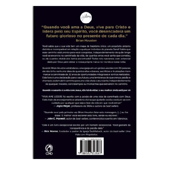 Livro Viva Ame Lidere - Brian Houston