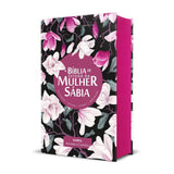 A Bíblia De Estudo Da Mulher Sábia RC Capa Dura Floral Com Harpa Avivada E Corinhos