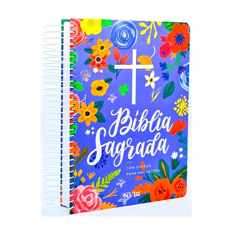 Bíblia Anote NVI Espiral Céu Azul